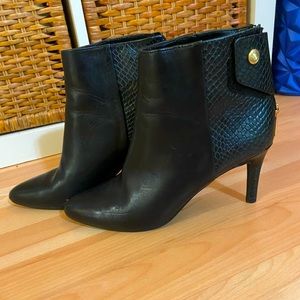 Cole Haan black leather booties size 7.5